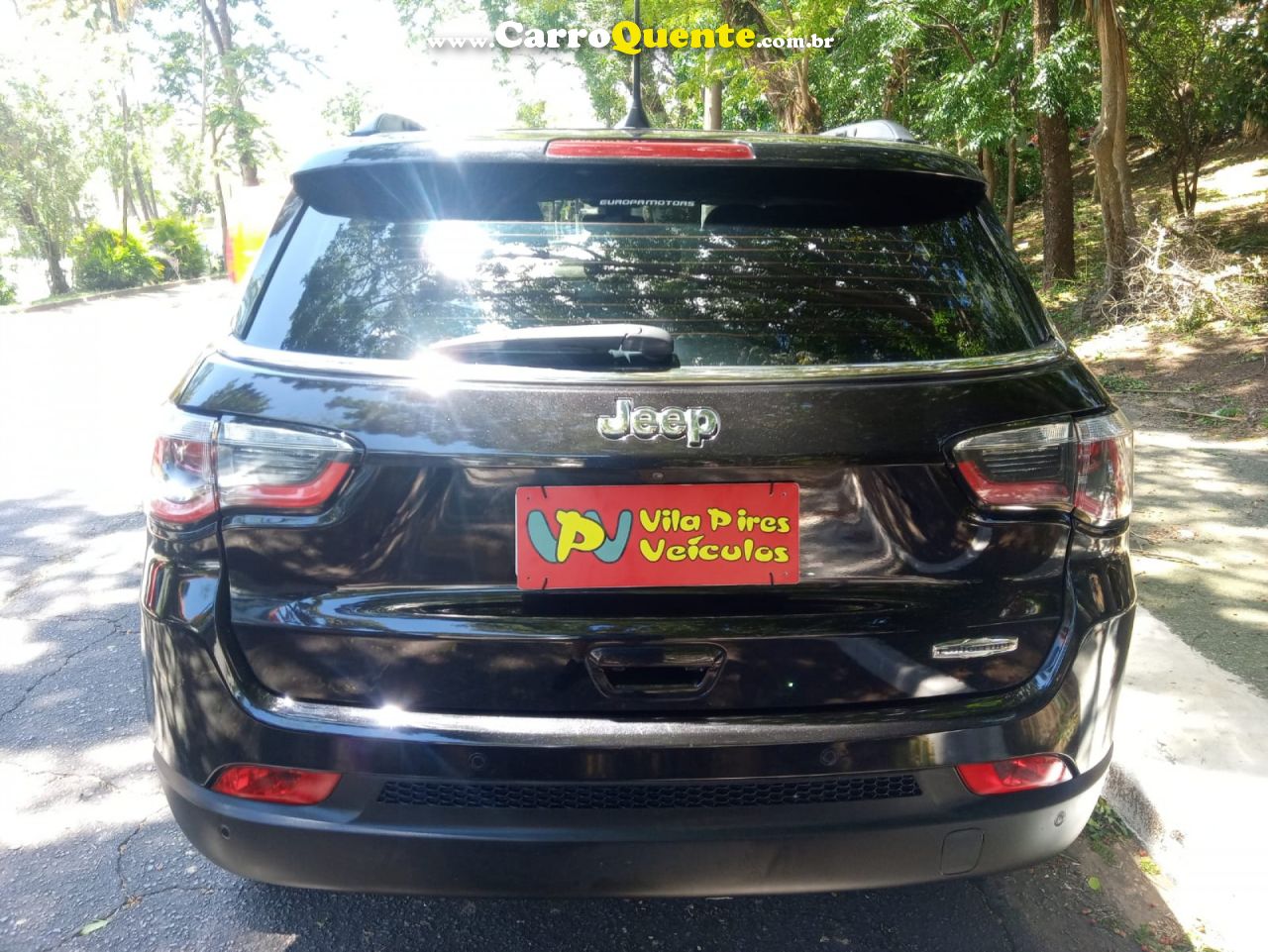 JEEP   COMPASS LONGITUDE 2.0 4X2 FLEX 16V AUT.   PRETO 2019 2.0 FLEX - Loja