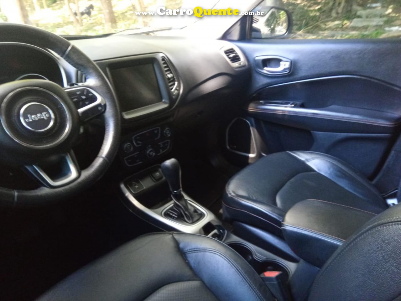 JEEP   COMPASS LONGITUDE 2.0 4X2 FLEX 16V AUT.   PRETO 2019 2.0 FLEX - Loja