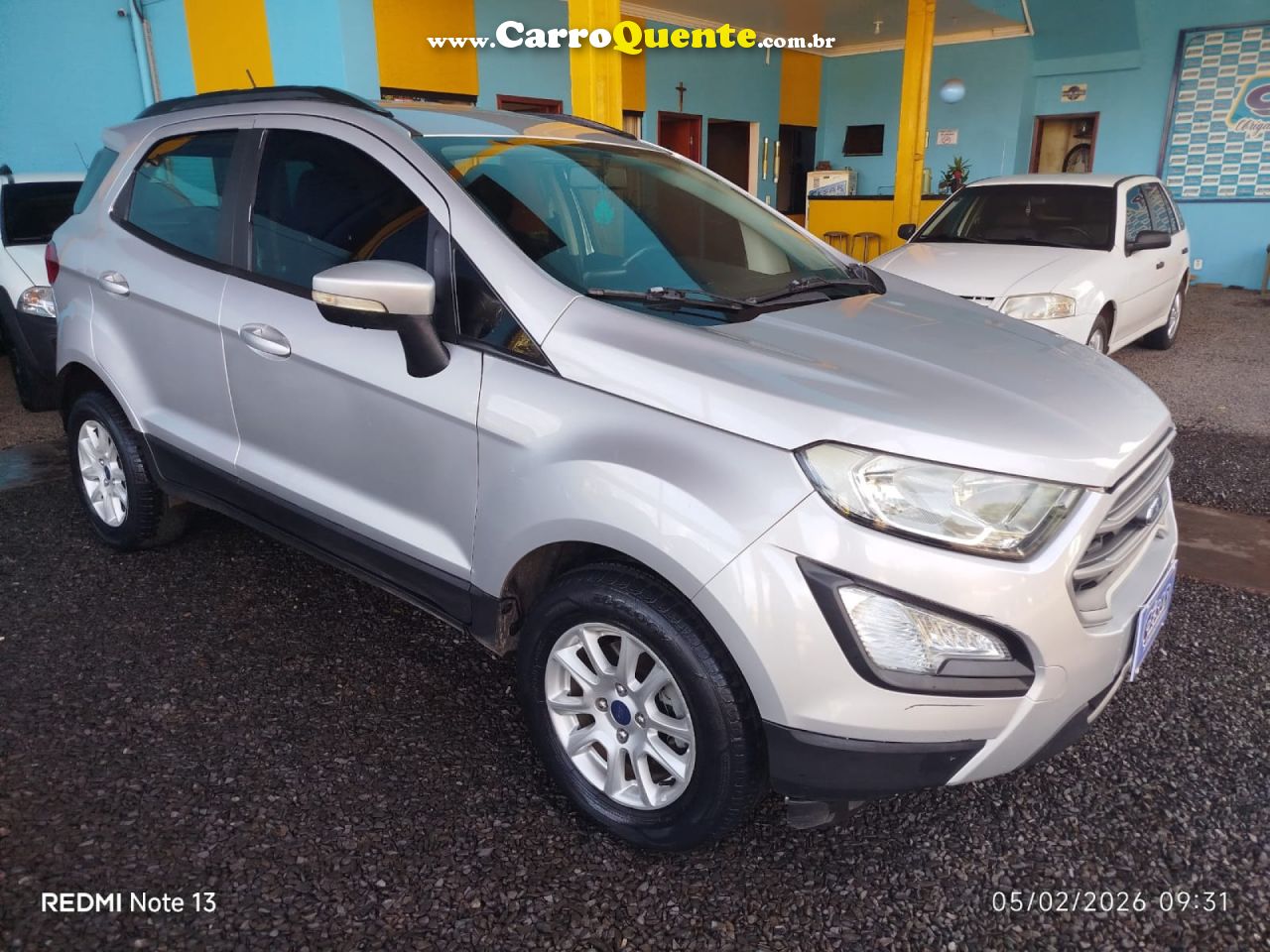 FORD   ECOSPORT SE 1.5 12V FLEX 5P AUT.   PRATA 2018 1.5 FLEX - Loja