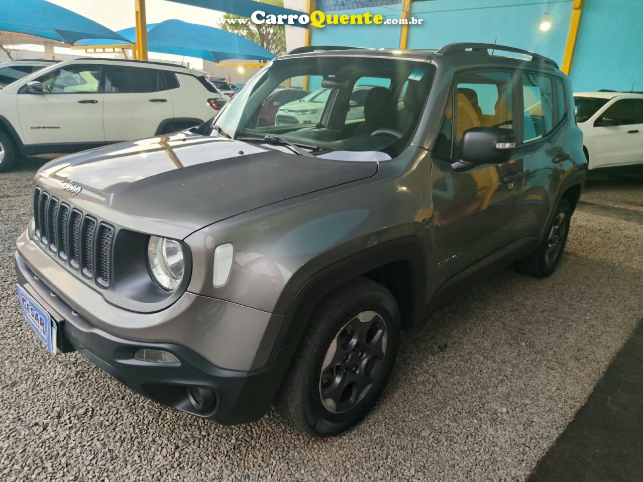 JEEP   RENEGADE1.8 4X2 FLEX 16V AUT.   CINZA 2021 1.8 FLEX - Loja