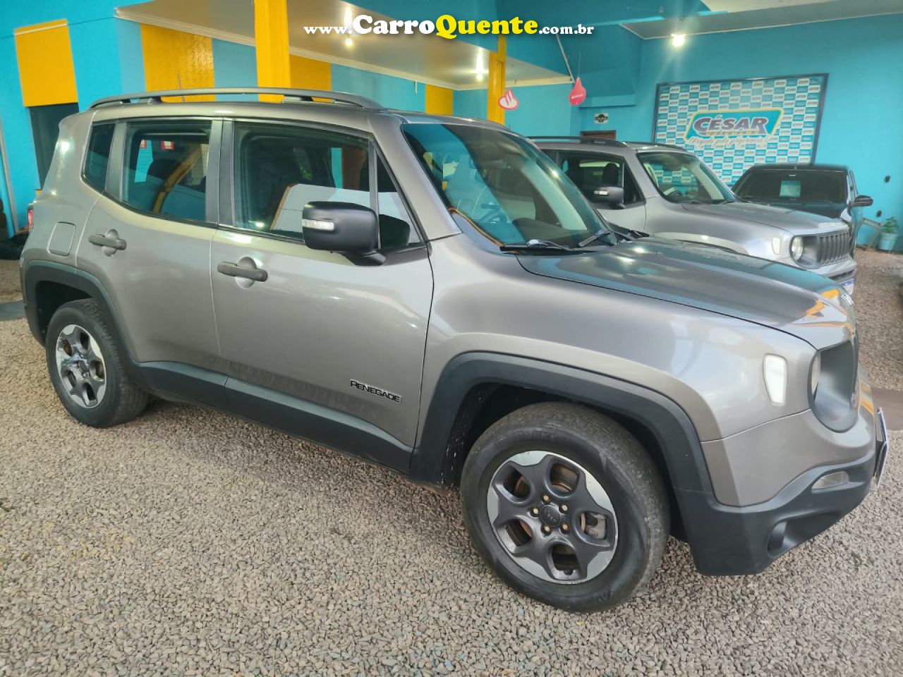 JEEP   RENEGADE1.8 4X2 FLEX 16V AUT.   CINZA 2021 1.8 FLEX - Loja