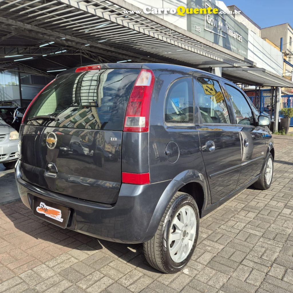CHEVROLET   MERIVA MAXX 1.8 MPFI 8V FLEXPOWER   CINZA 2008 1.8 FLEX - Loja