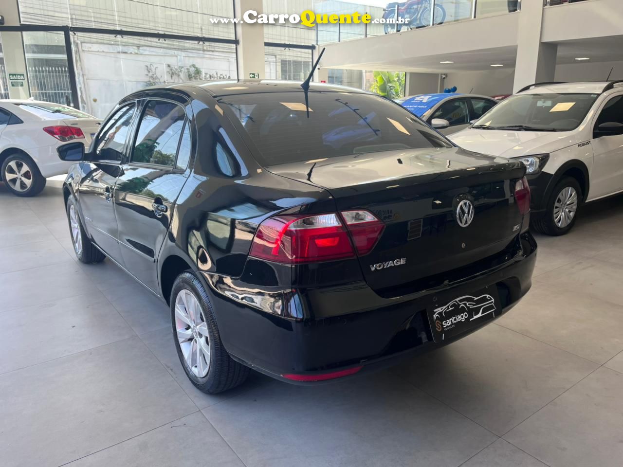 VOLKSWAGEN   VOYAGE COMFHIGHLI. 1.6 T.FLEX 8V 4P   PRETO 2018 1.6 FLEX - Loja