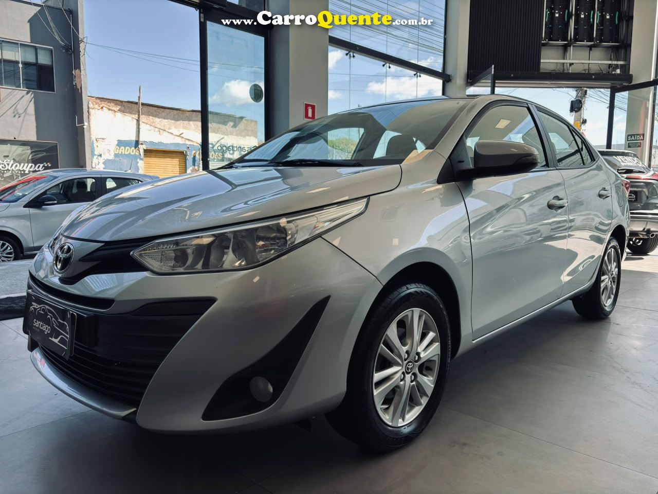 TOYOTA   YARIS XL SEDAN 1.5 FLEX 16V 4P AUT.   PRATA 2018 1.5 FLEX - Loja