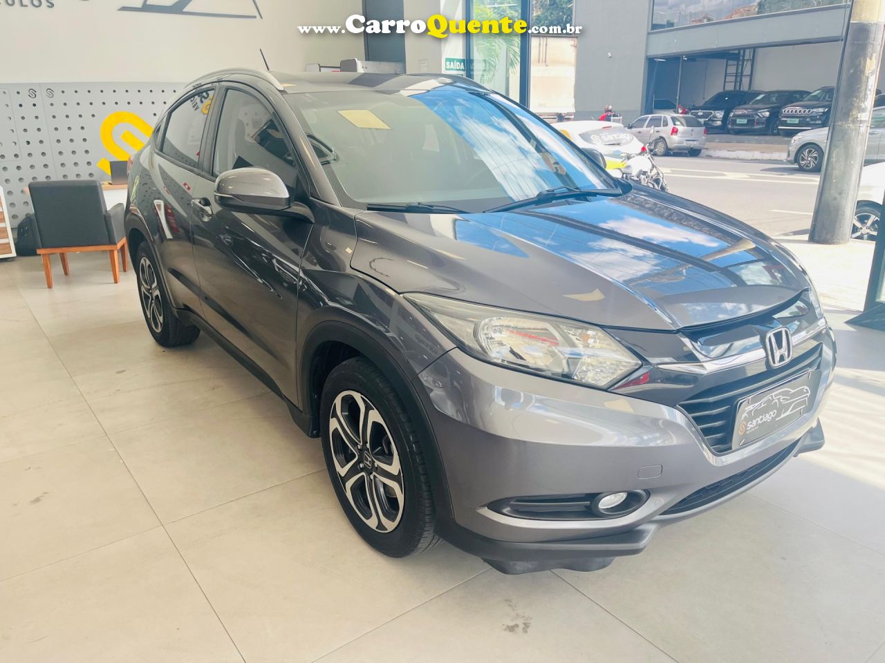 HONDA   HR-V EX 1.8 FLEXONE 16V 5P AUT.   CINZA 2017 1.8 GASOLINA - Loja