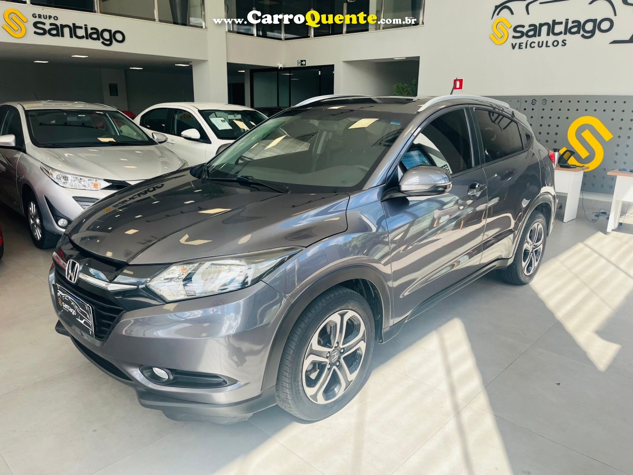 HONDA   HR-V EX 1.8 FLEXONE 16V 5P AUT.   CINZA 2017 1.8 GASOLINA - Loja