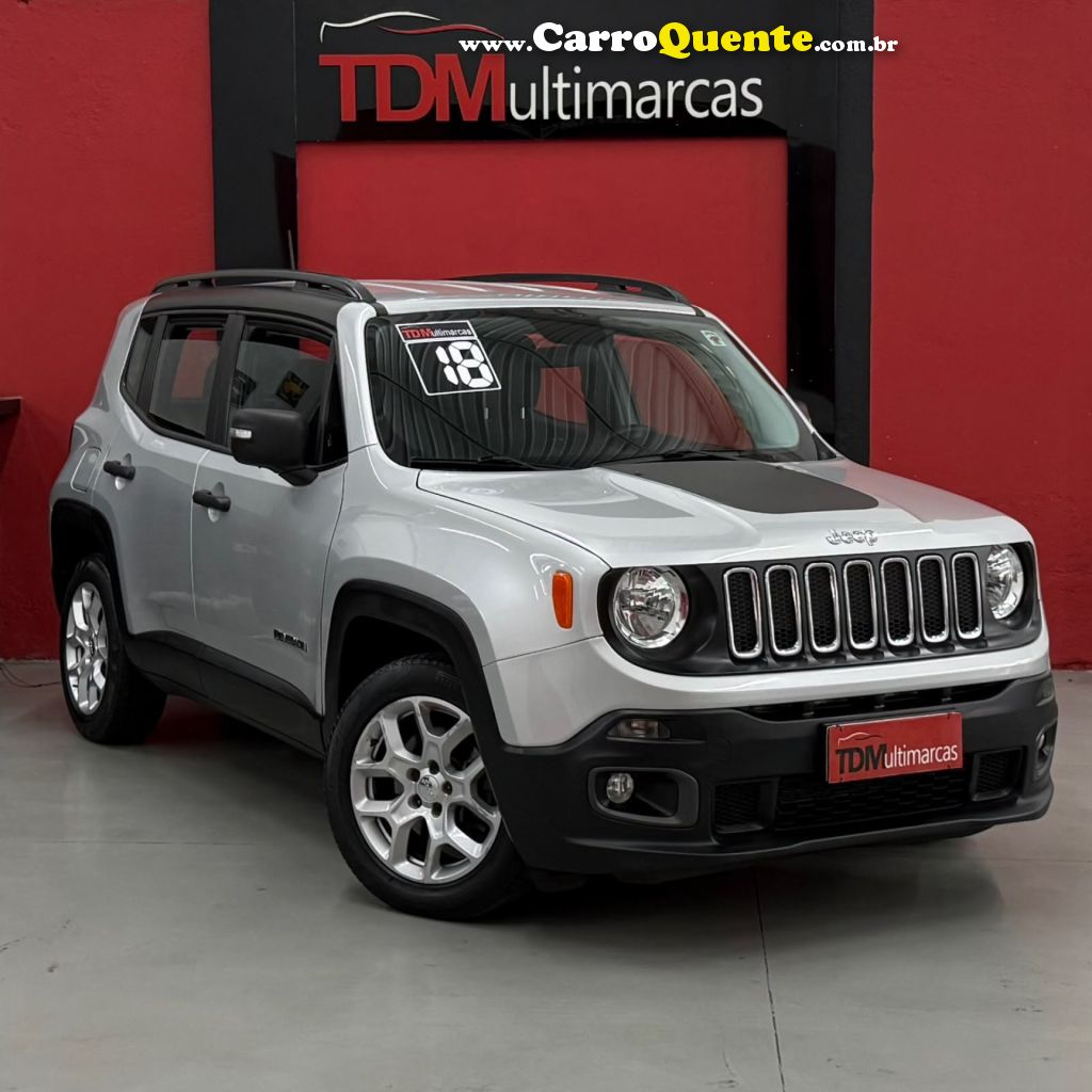 JEEP   RENEGADE 1.8 4X2 FLEX 16V MEC.   PRATA 2018 1.8 FLEX - Loja