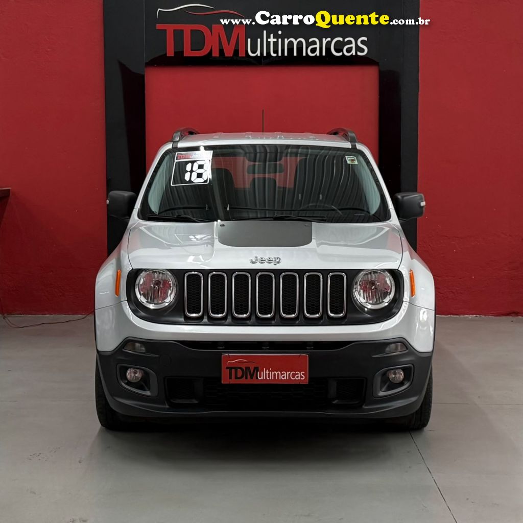 JEEP   RENEGADE 1.8 4X2 FLEX 16V MEC.   PRATA 2018 1.8 FLEX - Loja