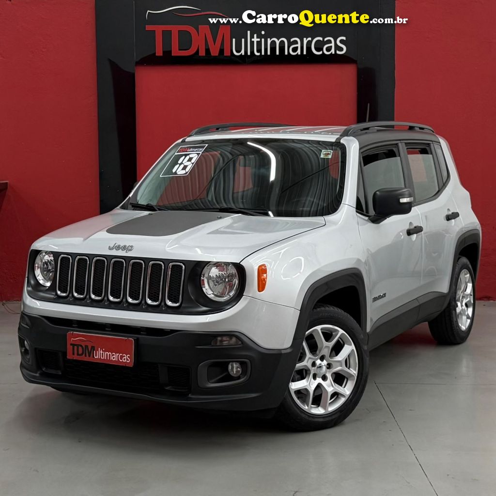 JEEP   RENEGADE 1.8 4X2 FLEX 16V MEC.   PRATA 2018 1.8 FLEX - Loja