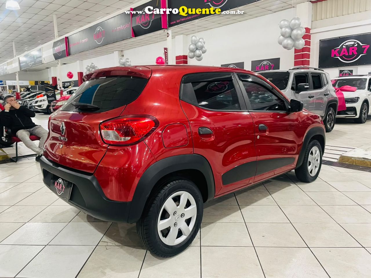 RENAULT   KWID ZEN 1.0 FLEX 12V 5P MEC.   VERMELHO 2019 1.0 FLEX - Loja
