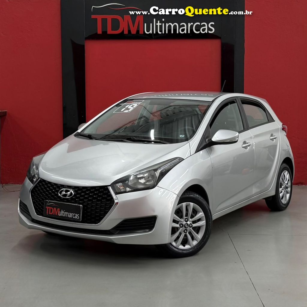 HYUNDAI   HB20 COMF.C.PLUSC.STYLE 1.0 FLEX 12V   PRATA 2019 1.0 FLEX - Loja