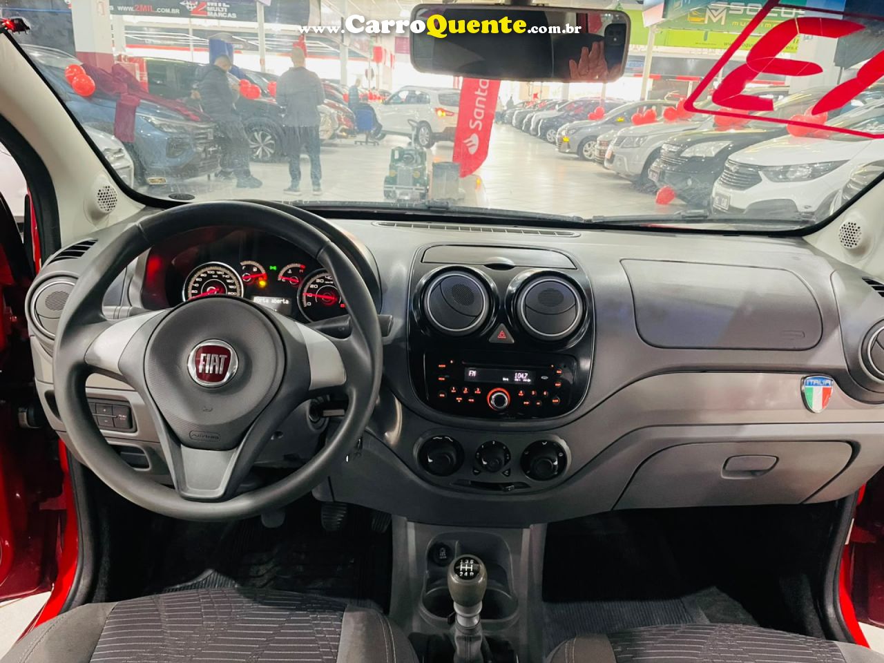 FIAT   PALIO ATTRACTIVE 1.0 EVO FIRE FLEX 8V 5P   VERMELHO 2013 1.0 FLEX - Loja