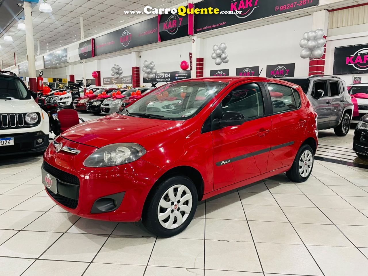 FIAT   PALIO ATTRACTIVE 1.0 EVO FIRE FLEX 8V 5P   VERMELHO 2013 1.0 FLEX - Loja