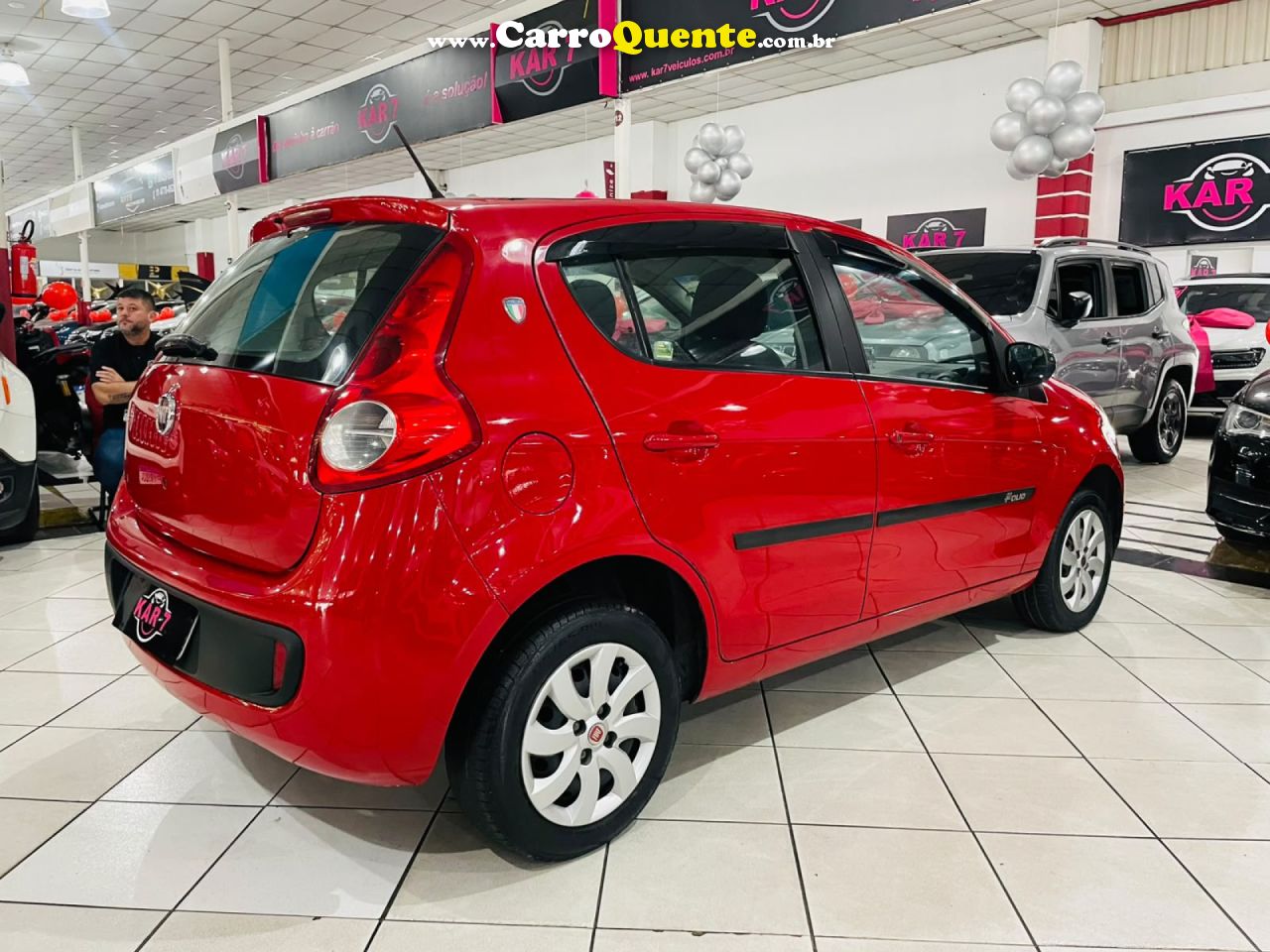 FIAT   PALIO ATTRACTIVE 1.0 EVO FIRE FLEX 8V 5P   VERMELHO 2013 1.0 FLEX - Loja