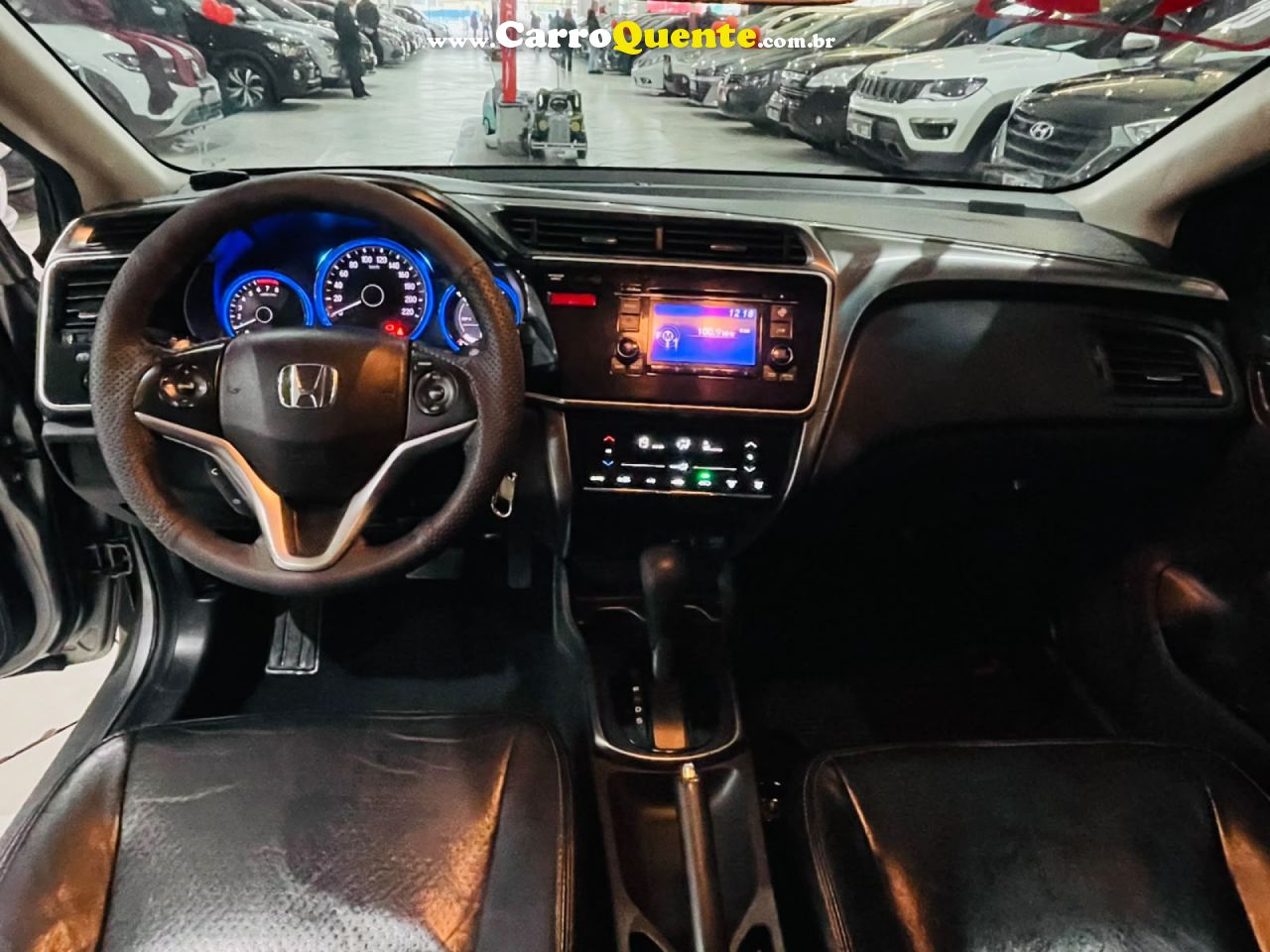 HONDA   CITY SEDAN EX 1.5 FLEX 16V 4P AUT.   CINZA 2015 1.5 FLEX - Loja