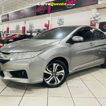 HONDA   CITY SEDAN EX 1.5 FLEX 16V 4P AUT.   CINZA 2015 1.5 FLEX