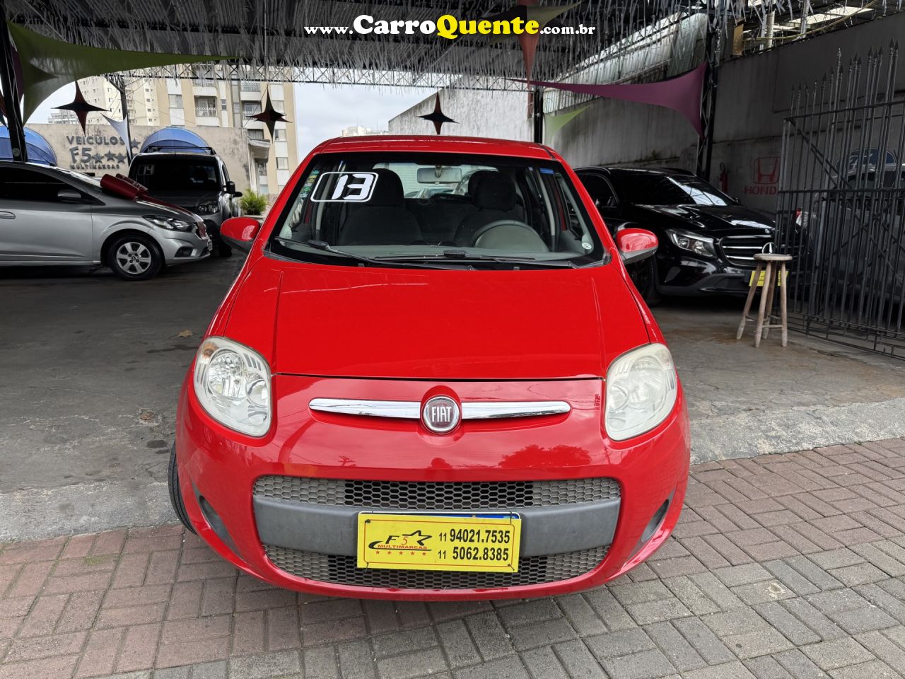 FIAT   PALIO ATTRACTIVE 1.0 EVO FIRE FLEX 8V 5P   VERMELHO 2013 1.0 FLEX - Loja