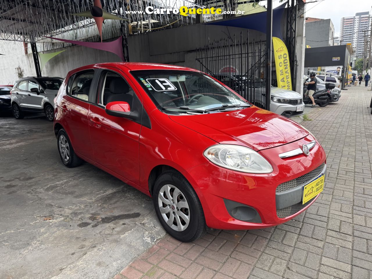 FIAT   PALIO ATTRACTIVE 1.0 EVO FIRE FLEX 8V 5P   VERMELHO 2013 1.0 FLEX - Loja