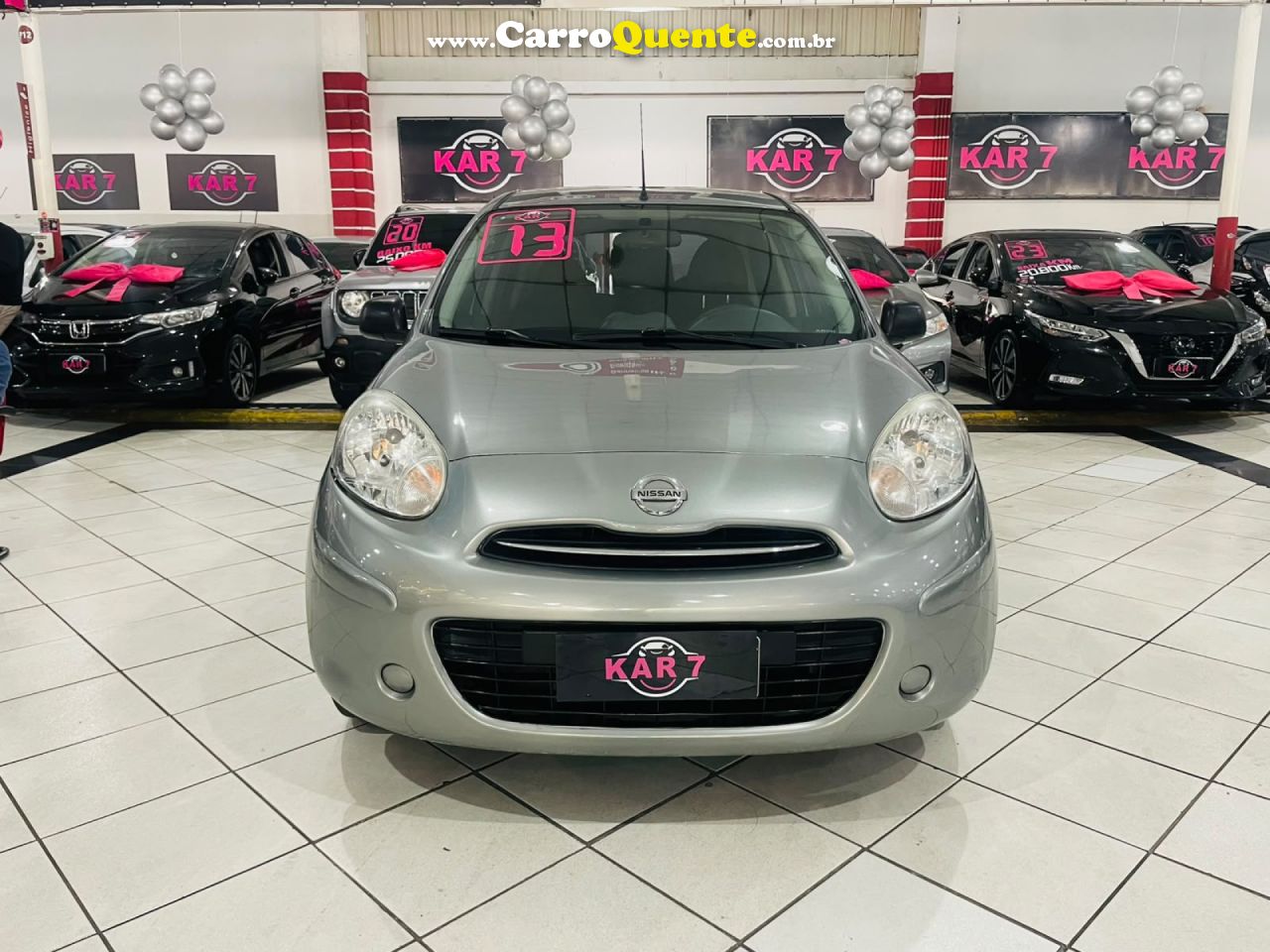 NISSAN   MARCH 1.0 16V FLEX FUEL 5P   CINZA 2013 1.0 FLEX - Loja