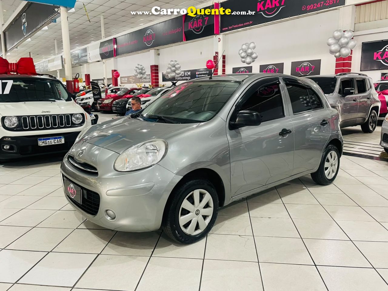 NISSAN   MARCH 1.0 16V FLEX FUEL 5P   CINZA 2013 1.0 FLEX - Loja