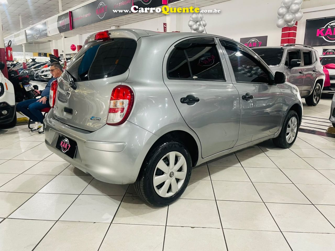 NISSAN   MARCH 1.0 16V FLEX FUEL 5P   CINZA 2013 1.0 FLEX - Loja