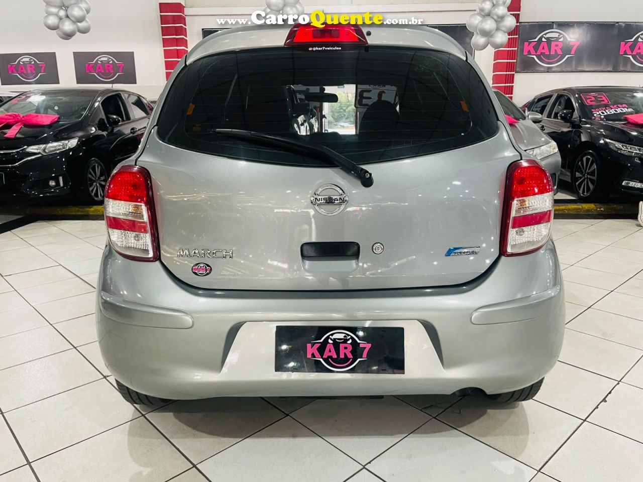 NISSAN   MARCH 1.0 16V FLEX FUEL 5P   CINZA 2013 1.0 FLEX - Loja