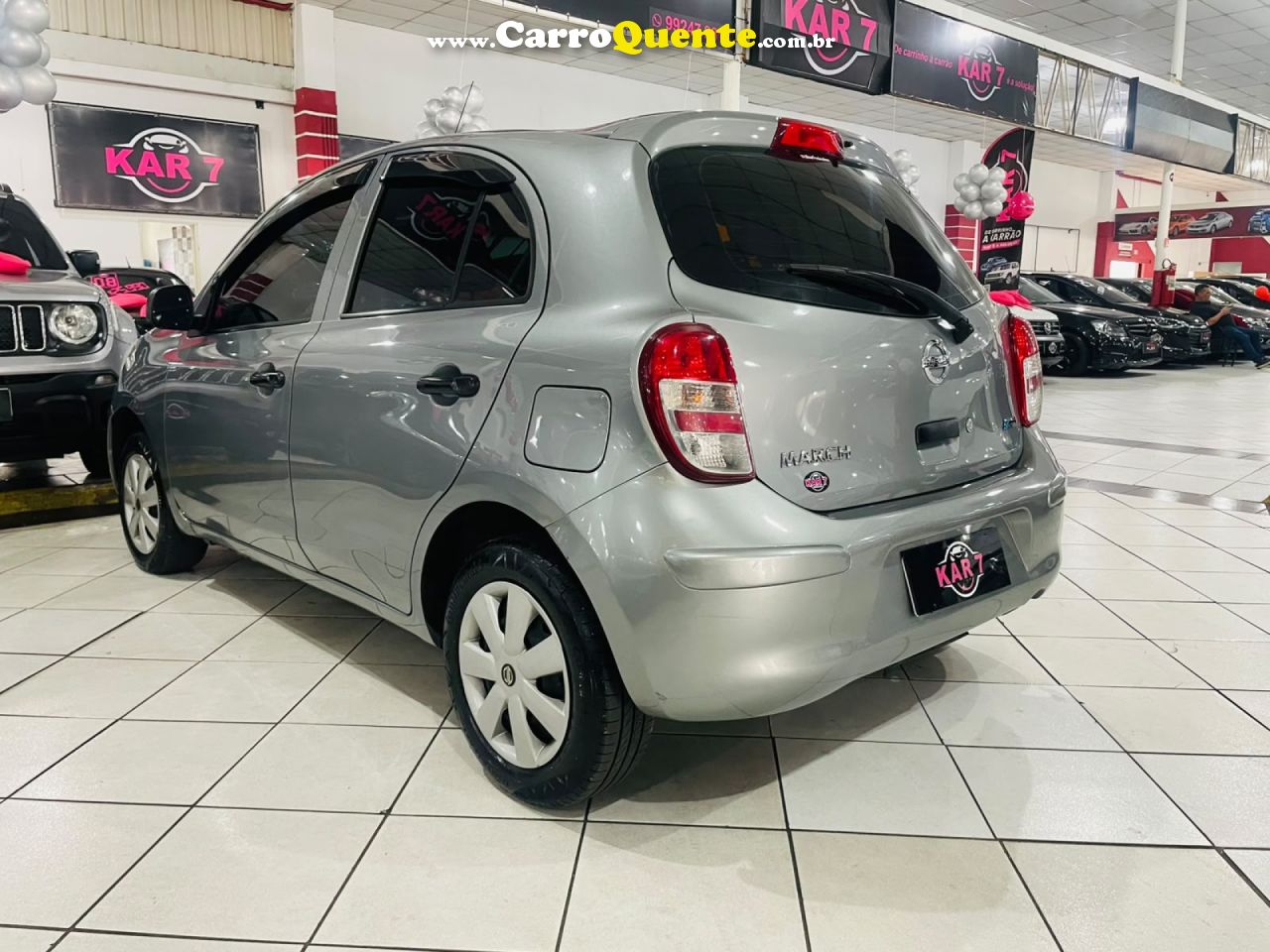 NISSAN   MARCH 1.0 16V FLEX FUEL 5P   CINZA 2013 1.0 FLEX - Loja