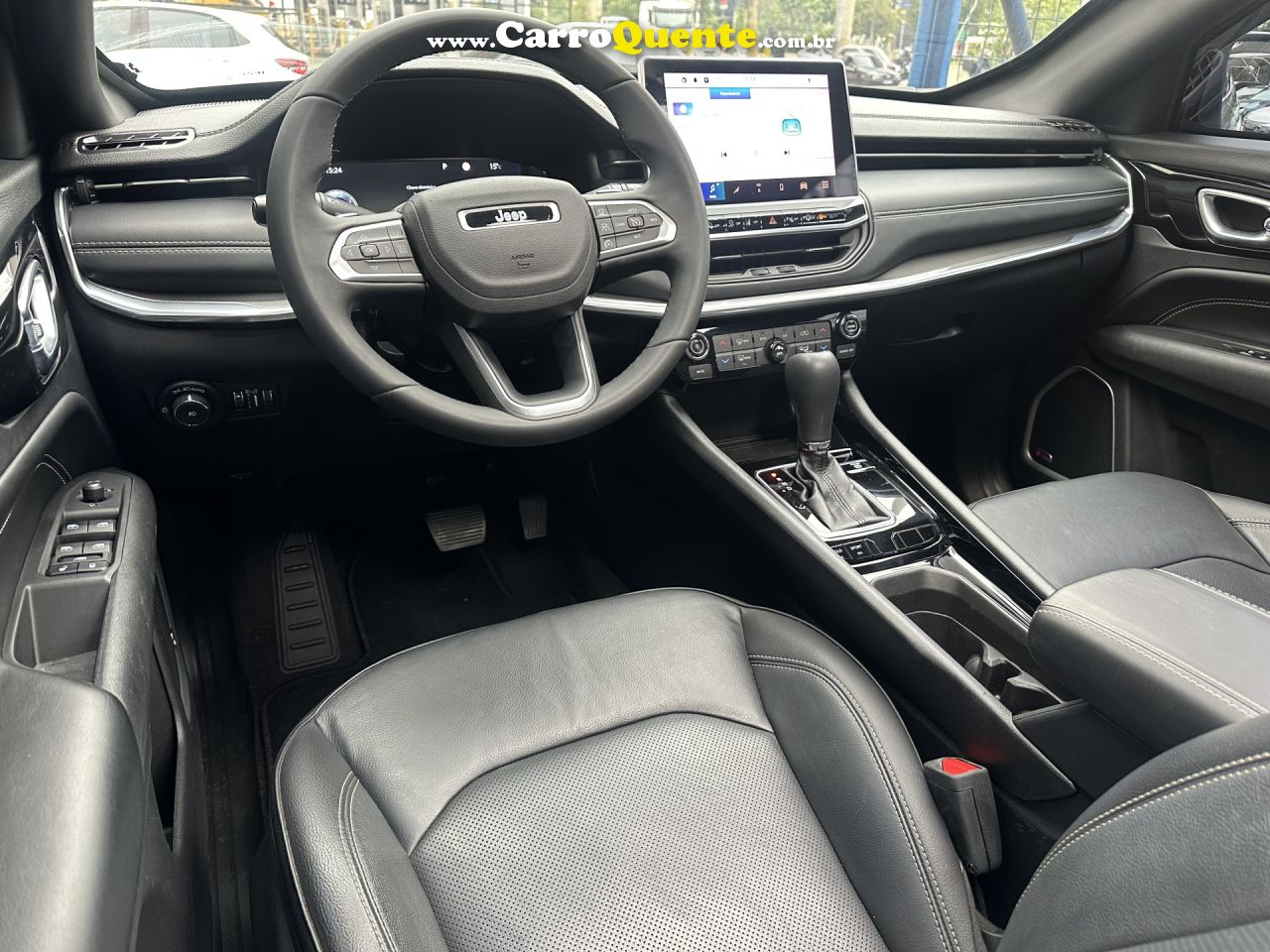 JEEP   COMPASS LONG. T270 1.3 TB 4X2 FLEX AUT.   CINZA 2023 1.3 FLEX - Loja