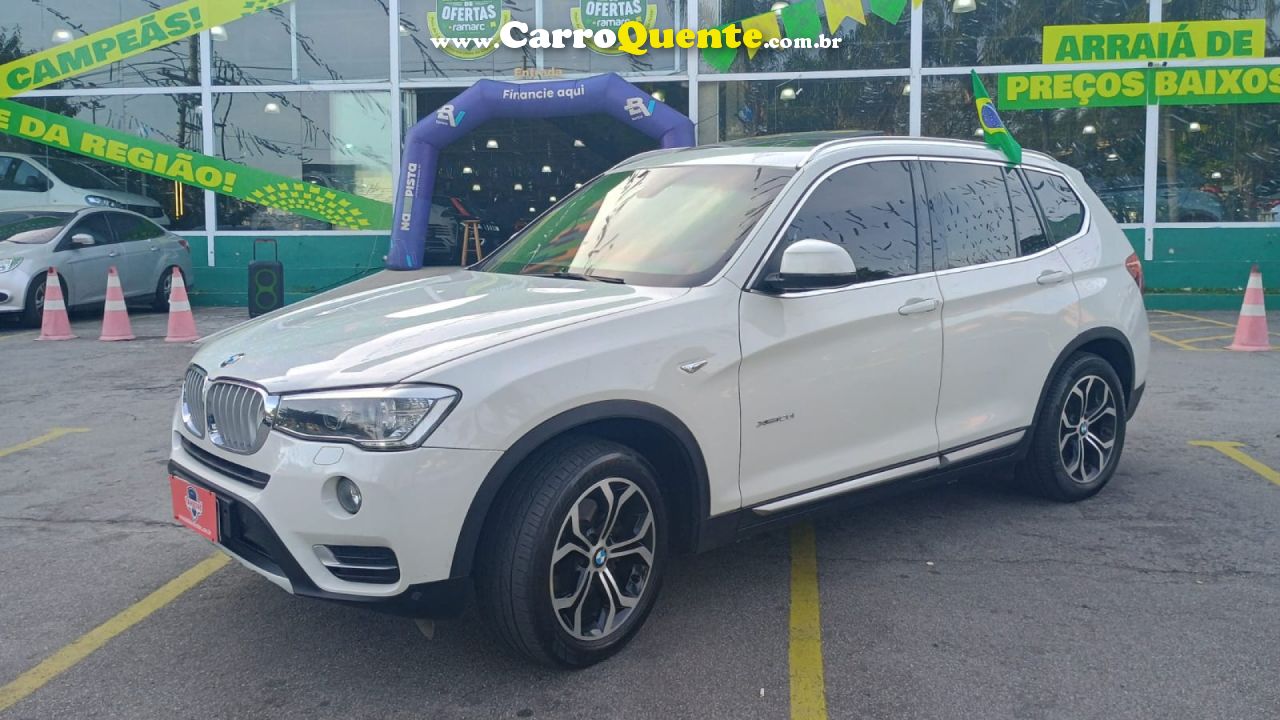 BMW   X3 XDRIVE 20I 2.0X-LINE BI-TB FLEX AUT.   BRANCO 2015 2.0 FLEX - Loja