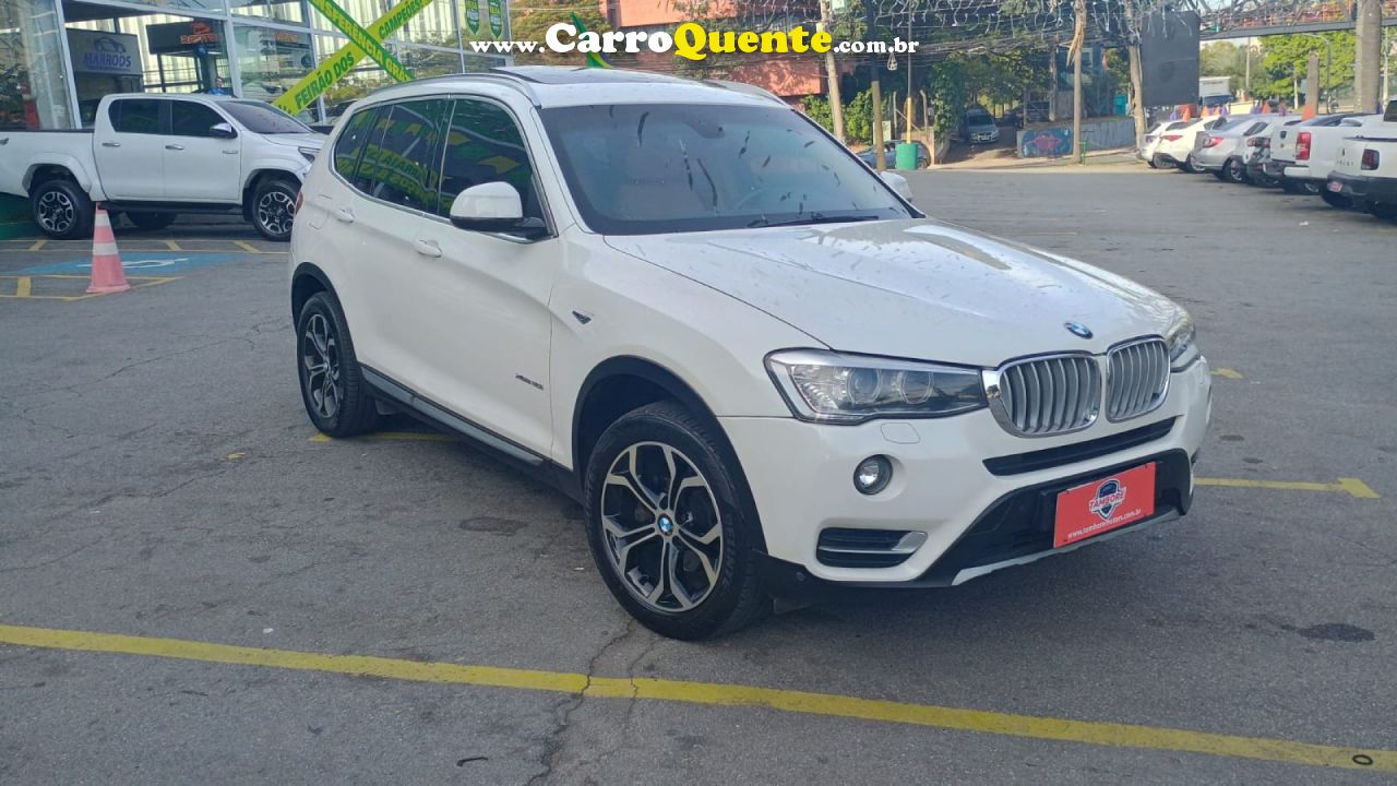 BMW   X3 XDRIVE 20I 2.0X-LINE BI-TB FLEX AUT.   BRANCO 2015 2.0 FLEX - Loja