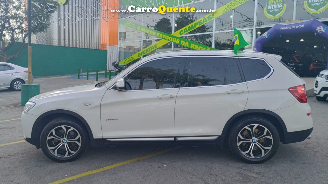 BMW   X3 XDRIVE 20I 2.0X-LINE BI-TB FLEX AUT.   BRANCO 2015 2.0 FLEX - Loja
