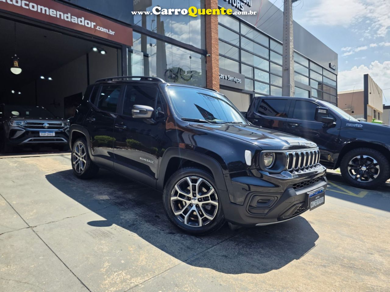 JEEP   RENEGADE LONG. T270 1.3 TB 4X2 FLEX AUT.   PRETO 2023 1.3 FLEX - Loja