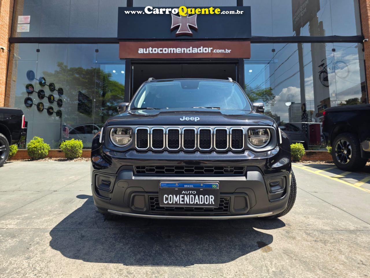 JEEP   RENEGADE LONG. T270 1.3 TB 4X2 FLEX AUT.   PRETO 2023 1.3 FLEX - Loja