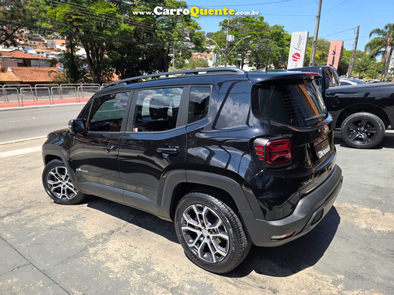 JEEP   RENEGADE LONG. T270 1.3 TB 4X2 FLEX AUT.   PRETO 2023 1.3 FLEX - Loja