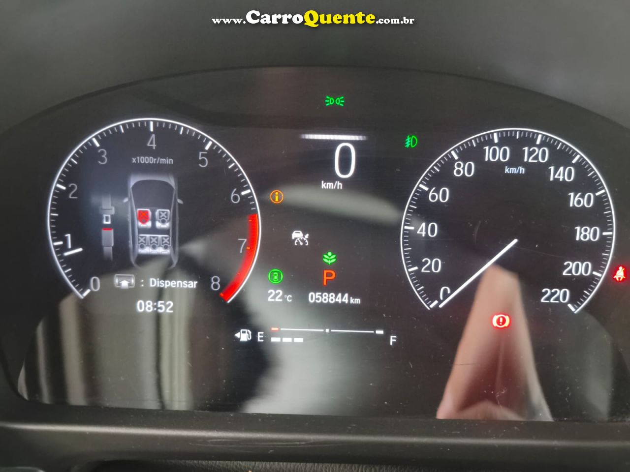 HONDA   CITY HATCHBACK TOURING 1.5 FLEX 16V AUT   BRANCO 2023 1.5 FLEX - Loja