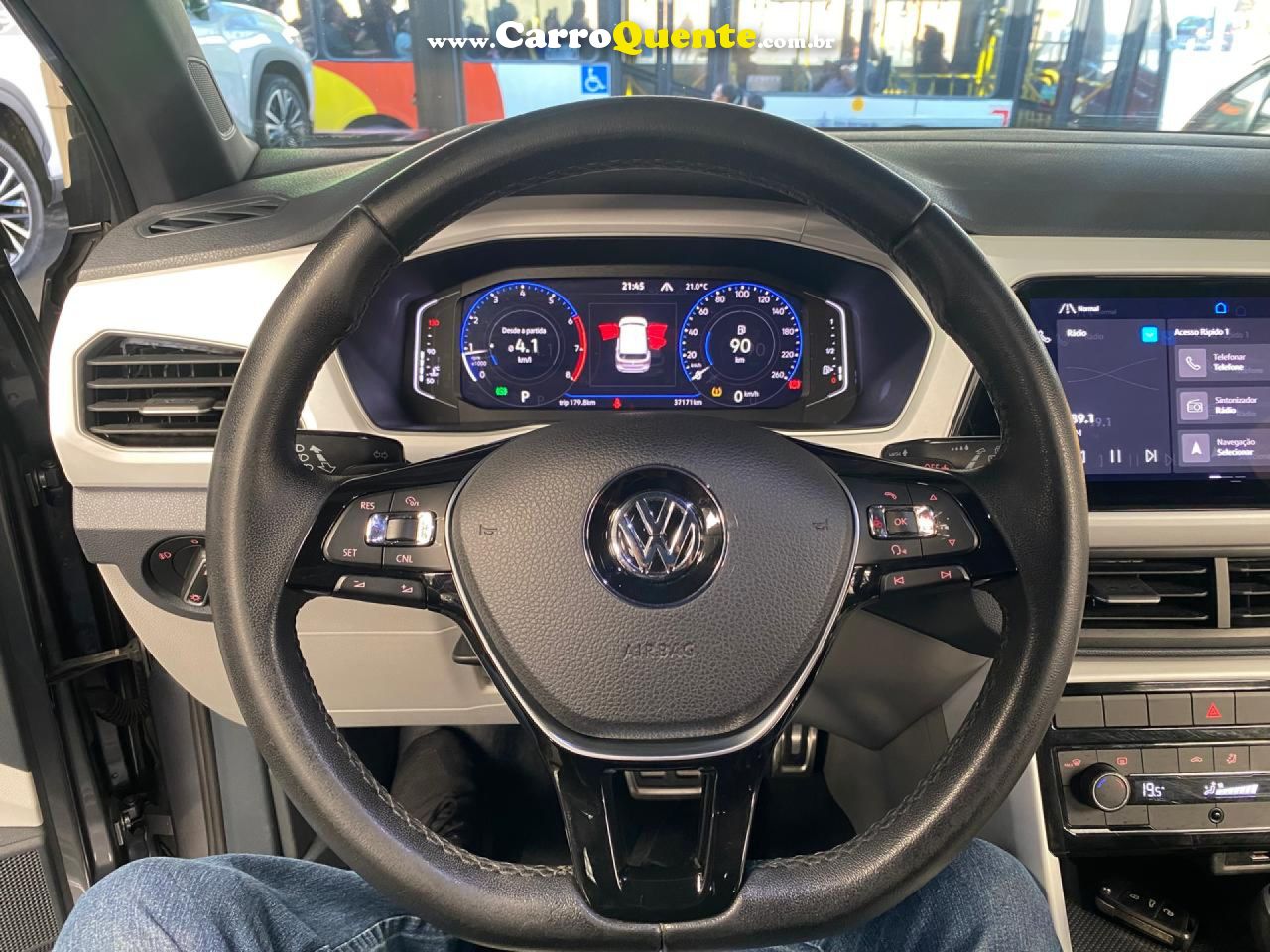 VOLKSWAGEN   T-CROSS HIGHLINE 1.4 TSI FLEX 16V 5P AUT   CINZA 2021 1.4 FLEX - Loja