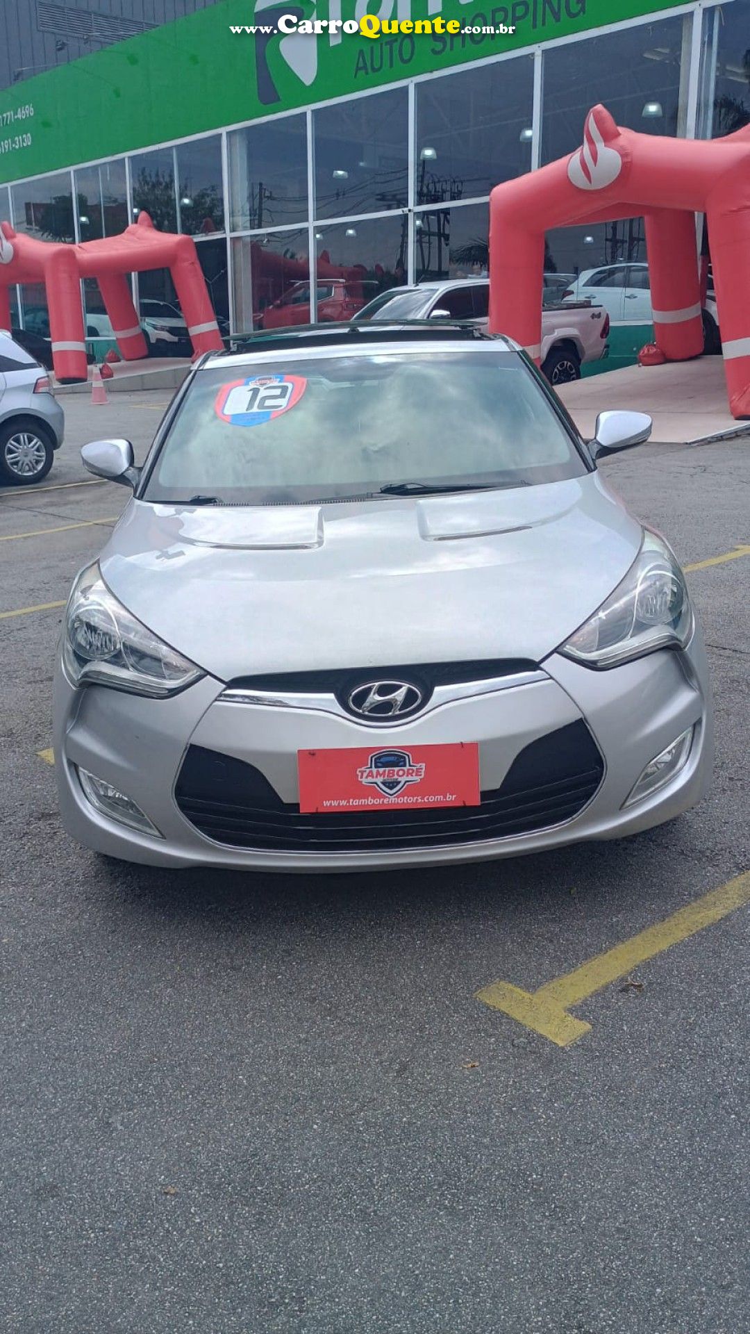 HYUNDAI   VELOSTER 1.6 16V  140CV AUT.   PRATA 2012 1.6 GASOLINA - Loja