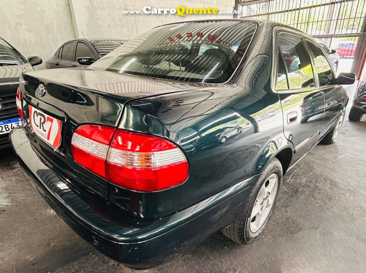 TOYOTA   COROLLA XEI 1.81.8 FLEX 16V AUT.   VERDE 2000 1.8 GASOLINA - Loja