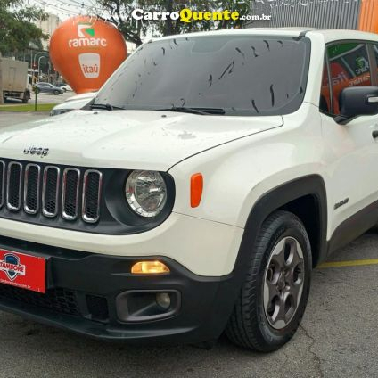 JEEP   RENEGADE SPORT 1.8 4X2 FLEX 16V AUT.   BRANCO 2016 1.8 FLEX