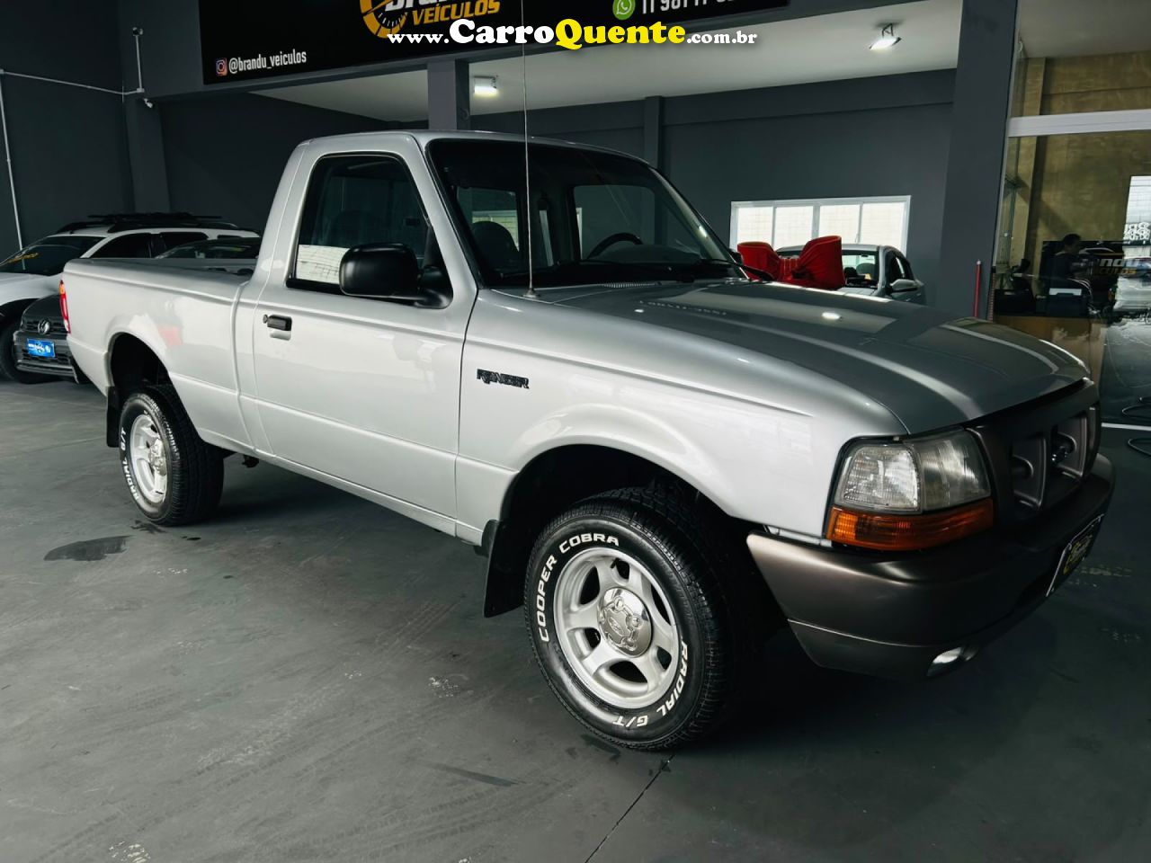 FORD   RANGER XL 4.0 CS   PRATA 2000 4.0 GASOLINA - Loja