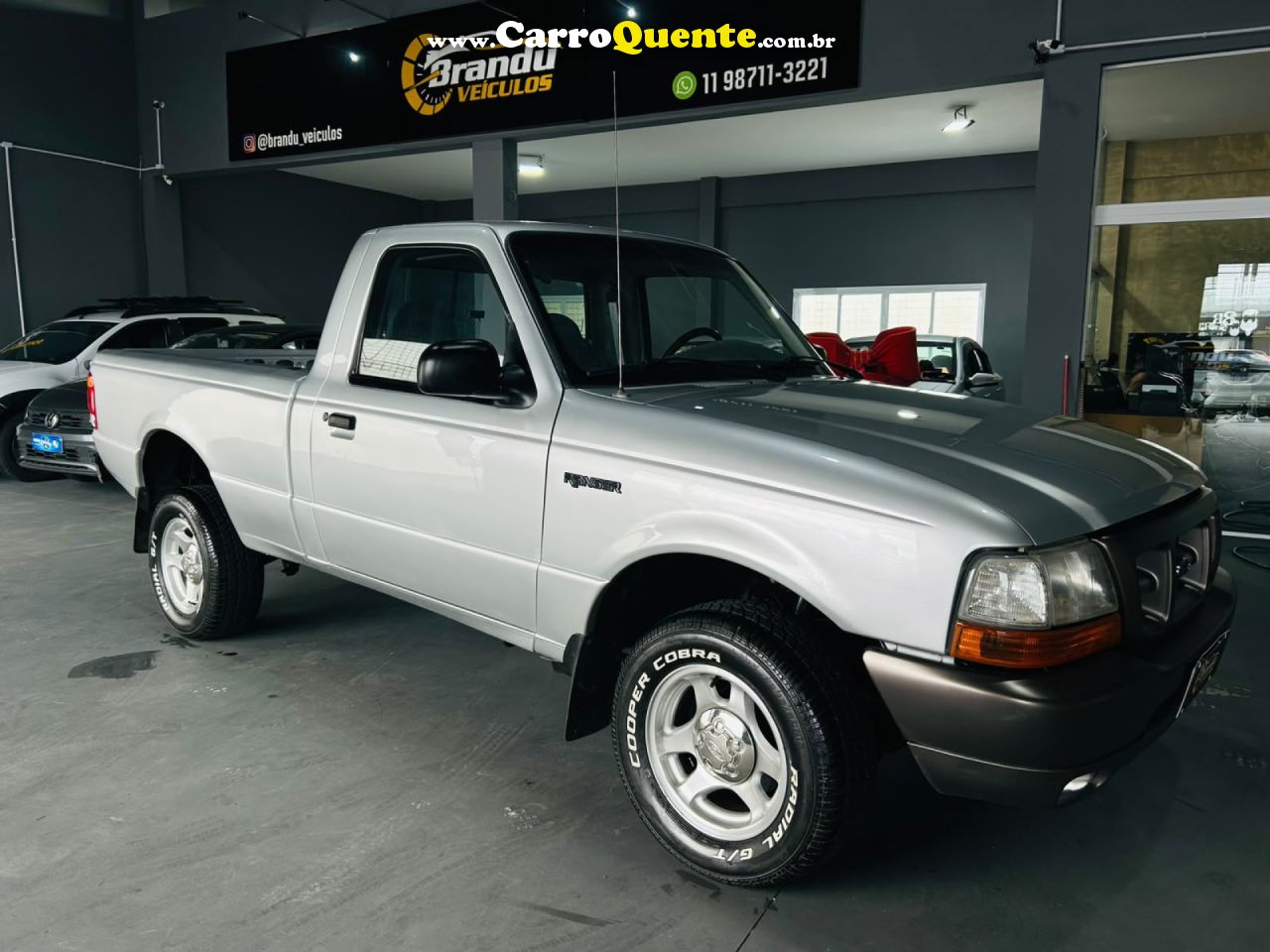 FORD   RANGER XL 4.0 CS   PRATA 2000 4.0 GASOLINA - Loja