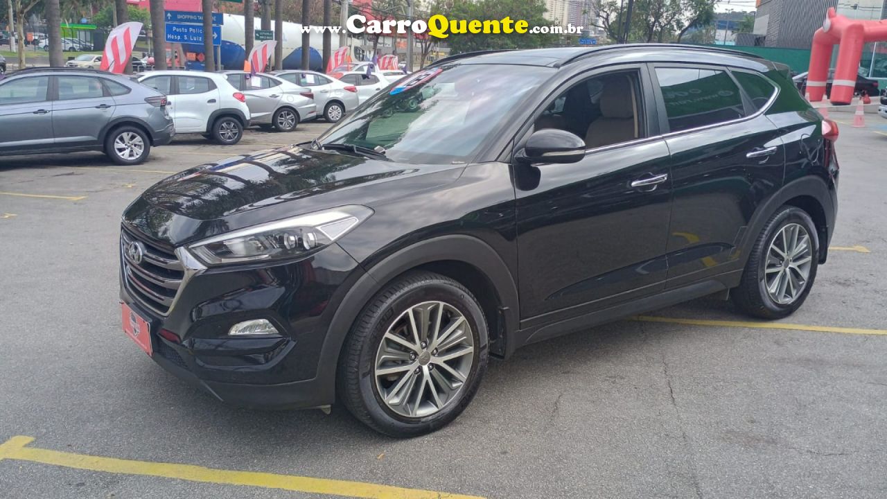 HYUNDAI   TUCSON LIMITED 1.6 TURBO 16V AUT.   PRETO 2018 1.6 GASOLINA - Loja
