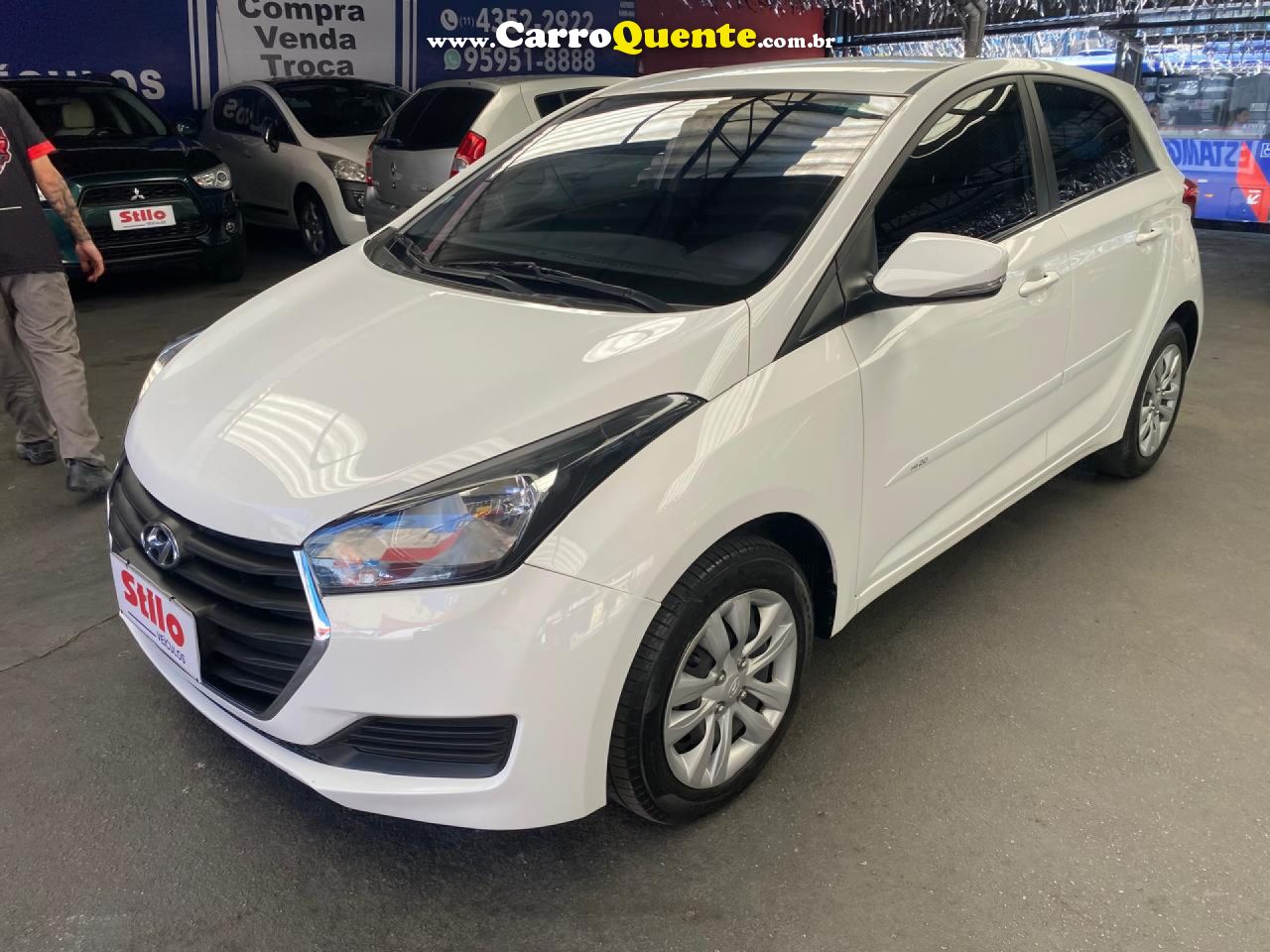 HYUNDAI   HB20 C.C.PLUSC.STYLE 1.6 FLEX 16V MEC.   BRANCO 2018 1.6 FLEX - Loja