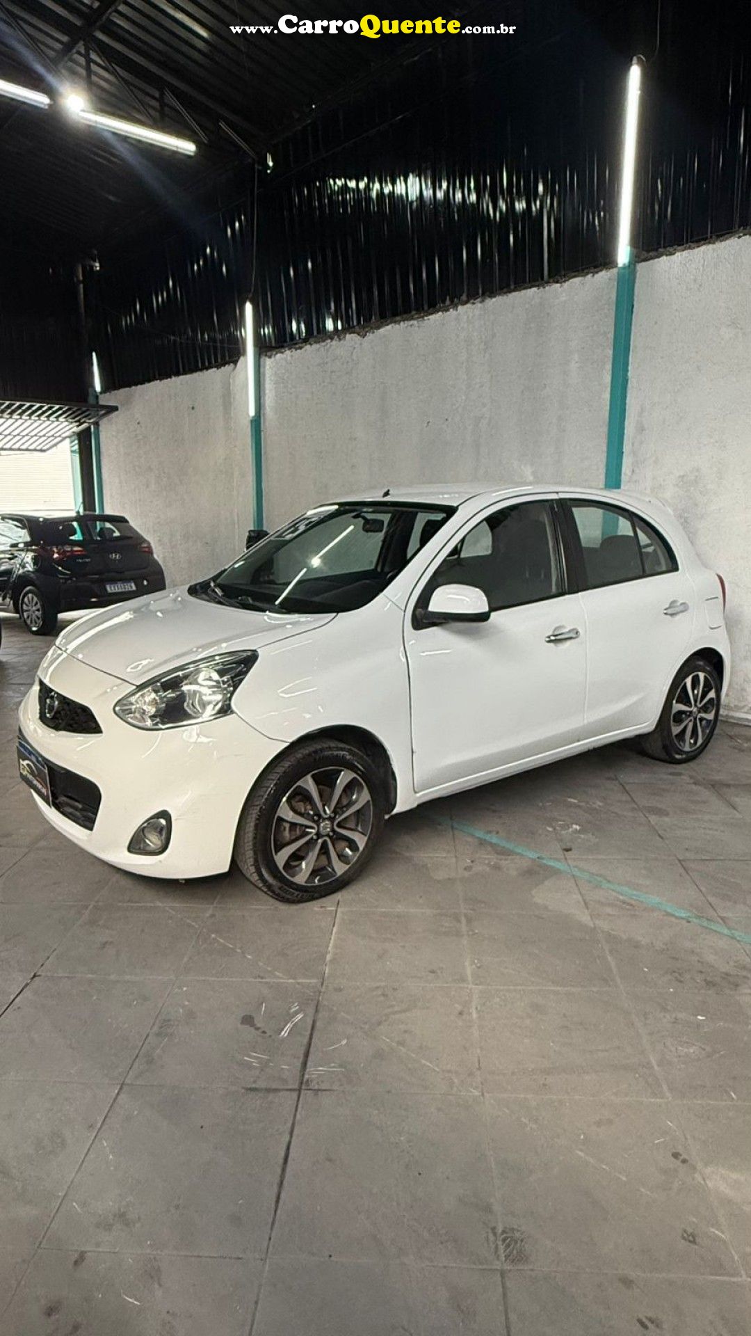 NISSAN   MARCH SL 1.6 16V FLEX FUEL 5P   BRANCO 2015 1.6 FLEX - Loja