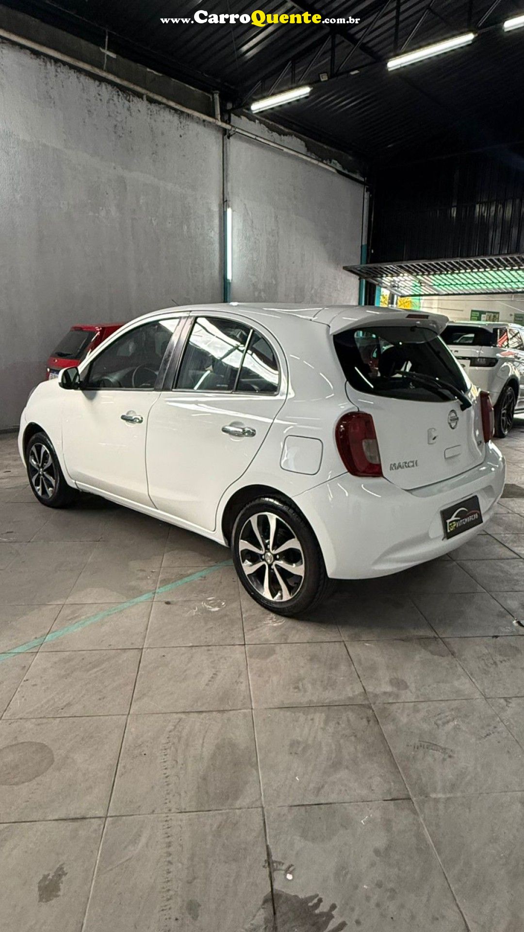 NISSAN   MARCH SL 1.6 16V FLEX FUEL 5P   BRANCO 2015 1.6 FLEX - Loja