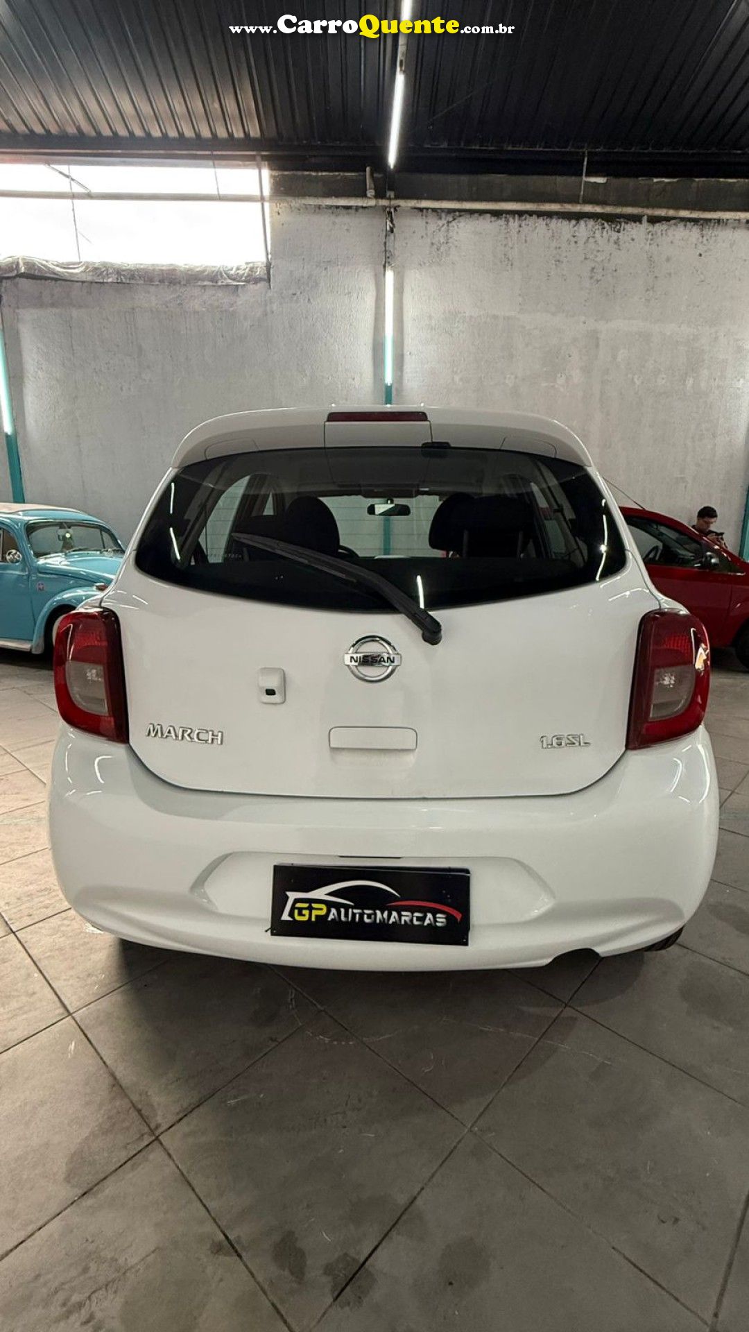 NISSAN   MARCH SL 1.6 16V FLEX FUEL 5P   BRANCO 2015 1.6 FLEX - Loja