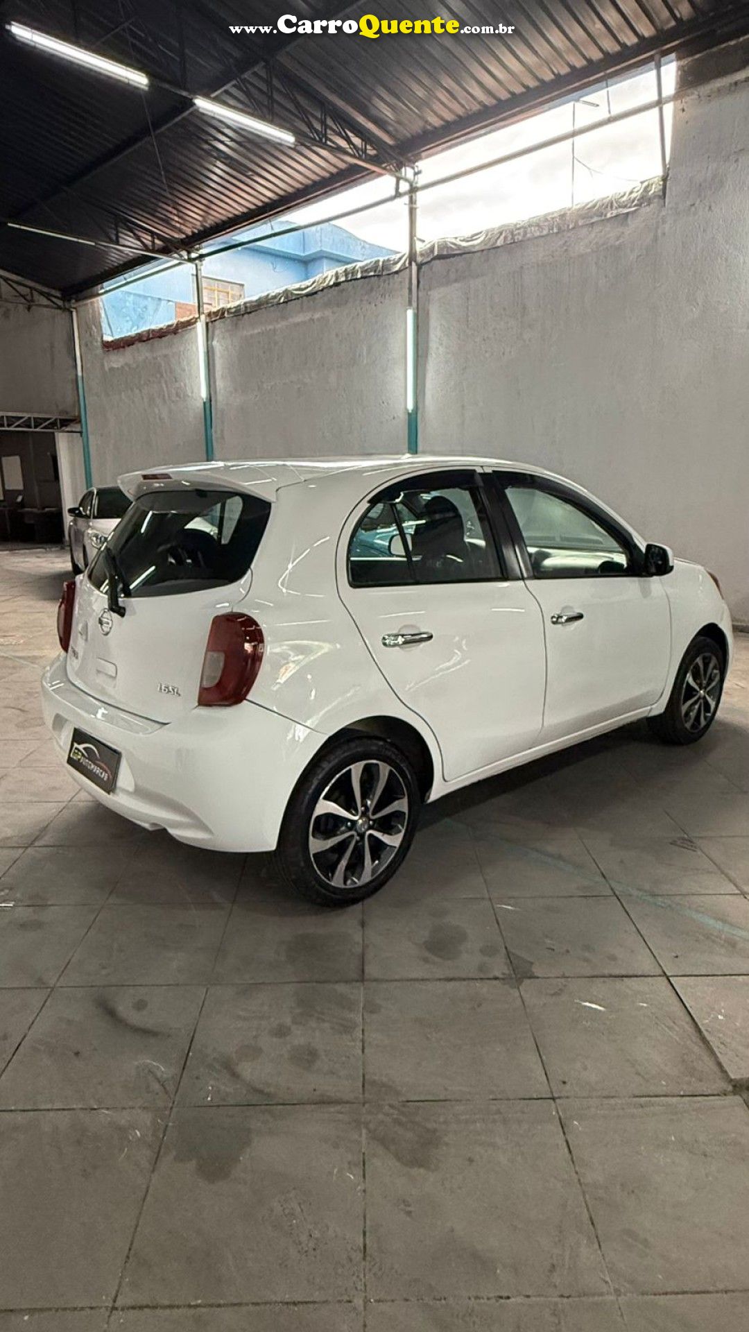 NISSAN   MARCH SL 1.6 16V FLEX FUEL 5P   BRANCO 2015 1.6 FLEX - Loja
