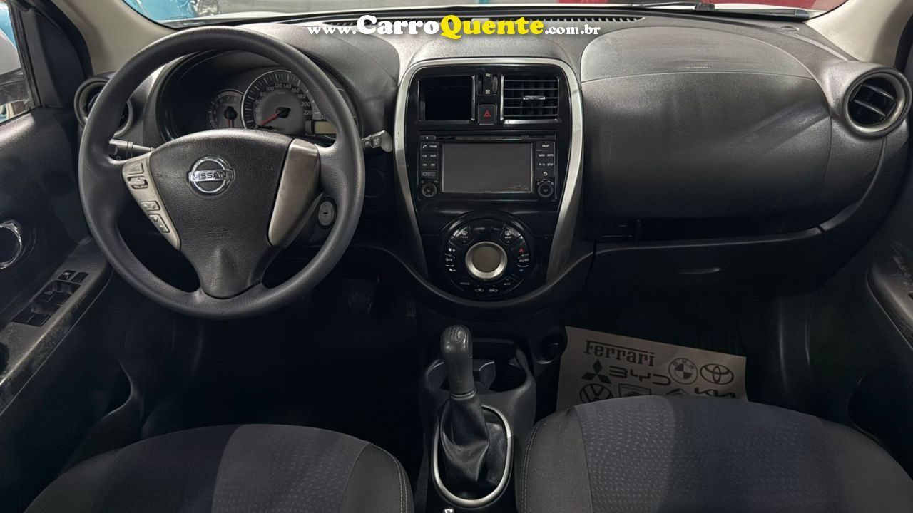 NISSAN   MARCH SL 1.6 16V FLEX FUEL 5P   BRANCO 2015 1.6 FLEX - Loja