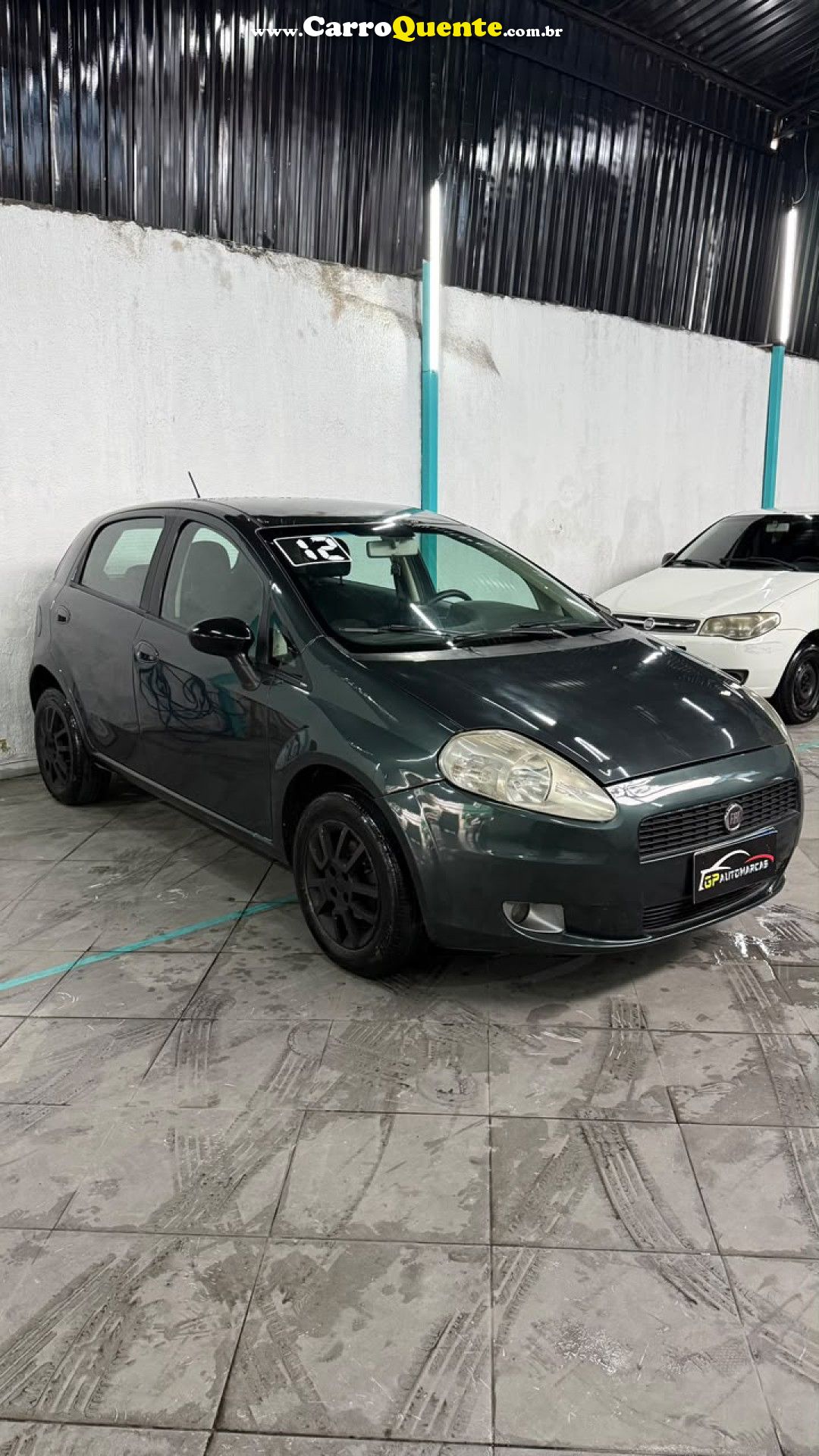 FIAT   PUNTO ATTRACTIVE 1.4 FIRE FLEX 8V 5P   CINZA 2012 1.4 FLEX - Loja
