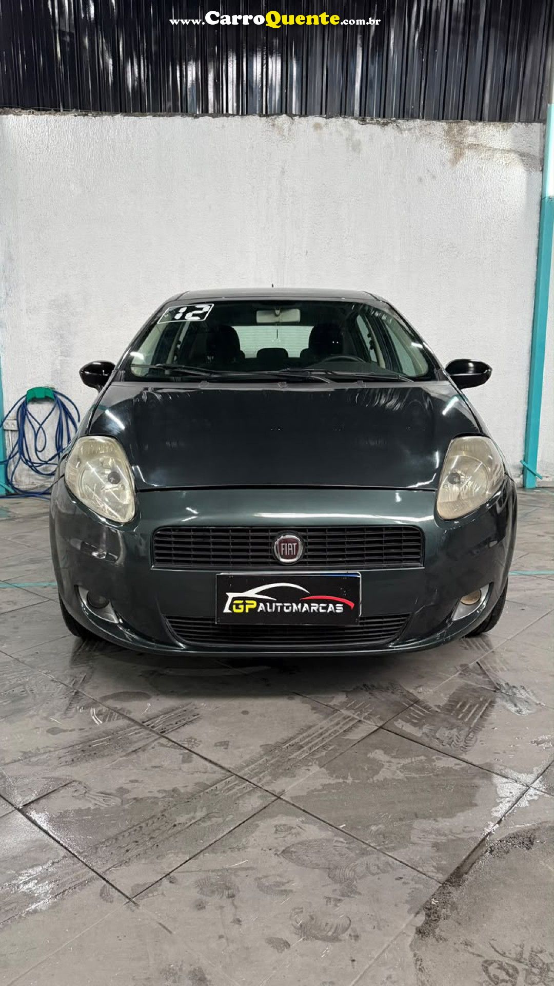 FIAT   PUNTO ATTRACTIVE 1.4 FIRE FLEX 8V 5P   CINZA 2012 1.4 FLEX - Loja